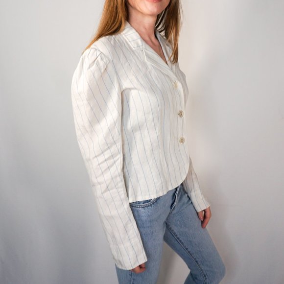 192. RALPH LAUREN Collection Clarissa Linen Striped Jacket NWOT Spring 2011 - Picture 3 of 7